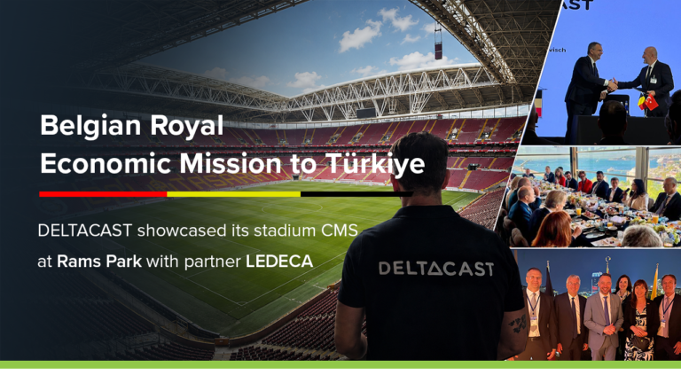 DELTACAST Showcases Its CMS at Rams Park During the Belgian Royal Economic Mission to Türkiye